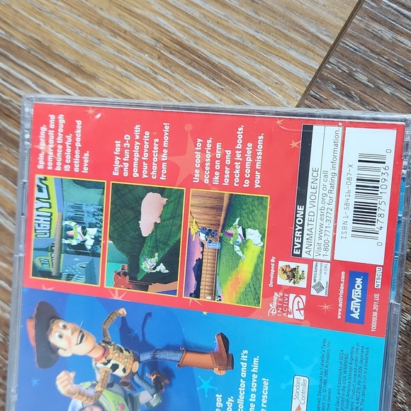 NWT Toy Story 2 Sega Dreamcast Video Game Woody Buzz Lightyear - Picture 5 of 6